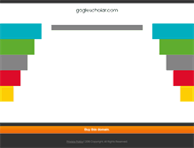 Tablet Screenshot of goglescholar.com